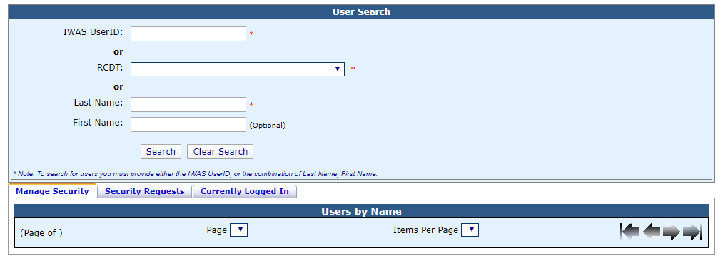 User Search