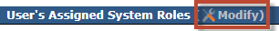 Modify Assigned System Roles