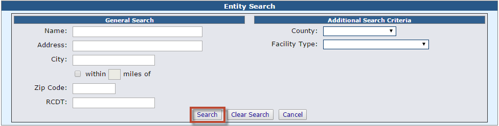 Entity Search