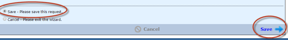 Save Request